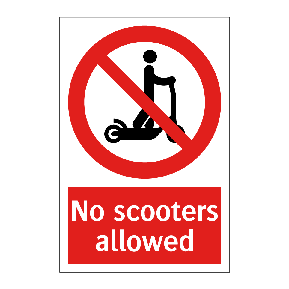 No scooters allowed