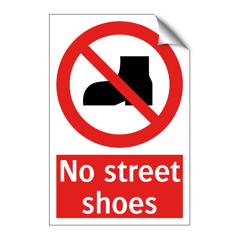No street shoes