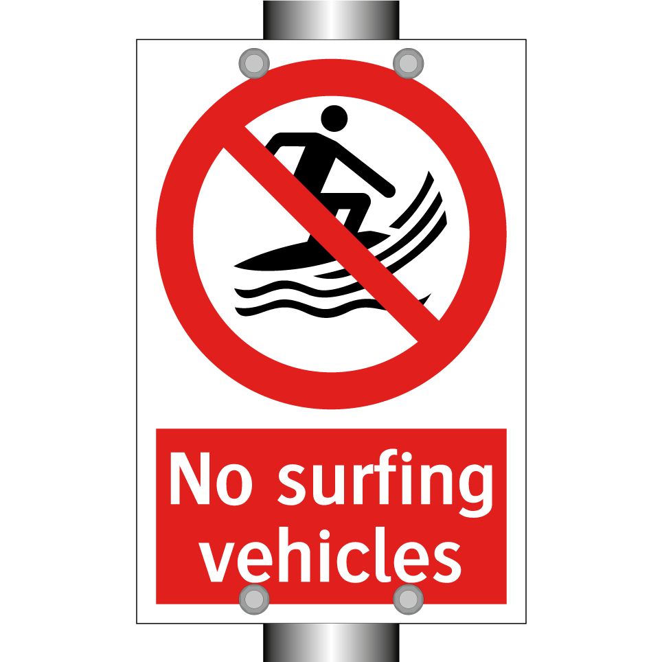 No surfing vehicles
