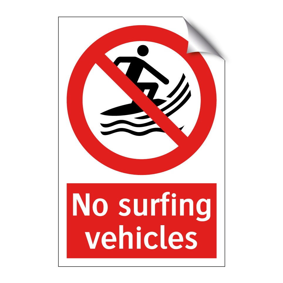 No surfing vehicles
