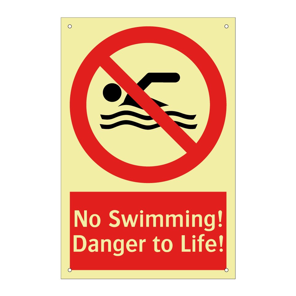 No Swimming! Danger to Life!
