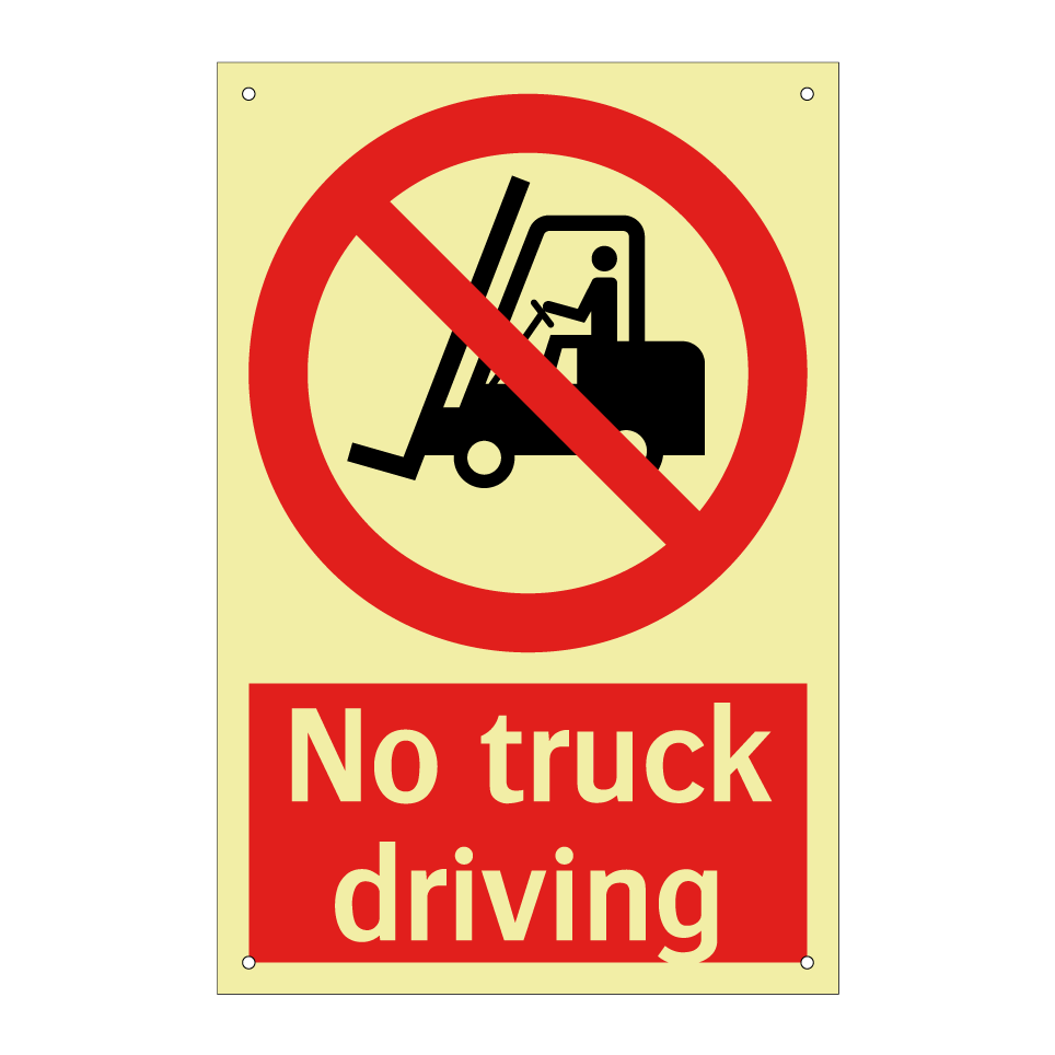 No truck driving