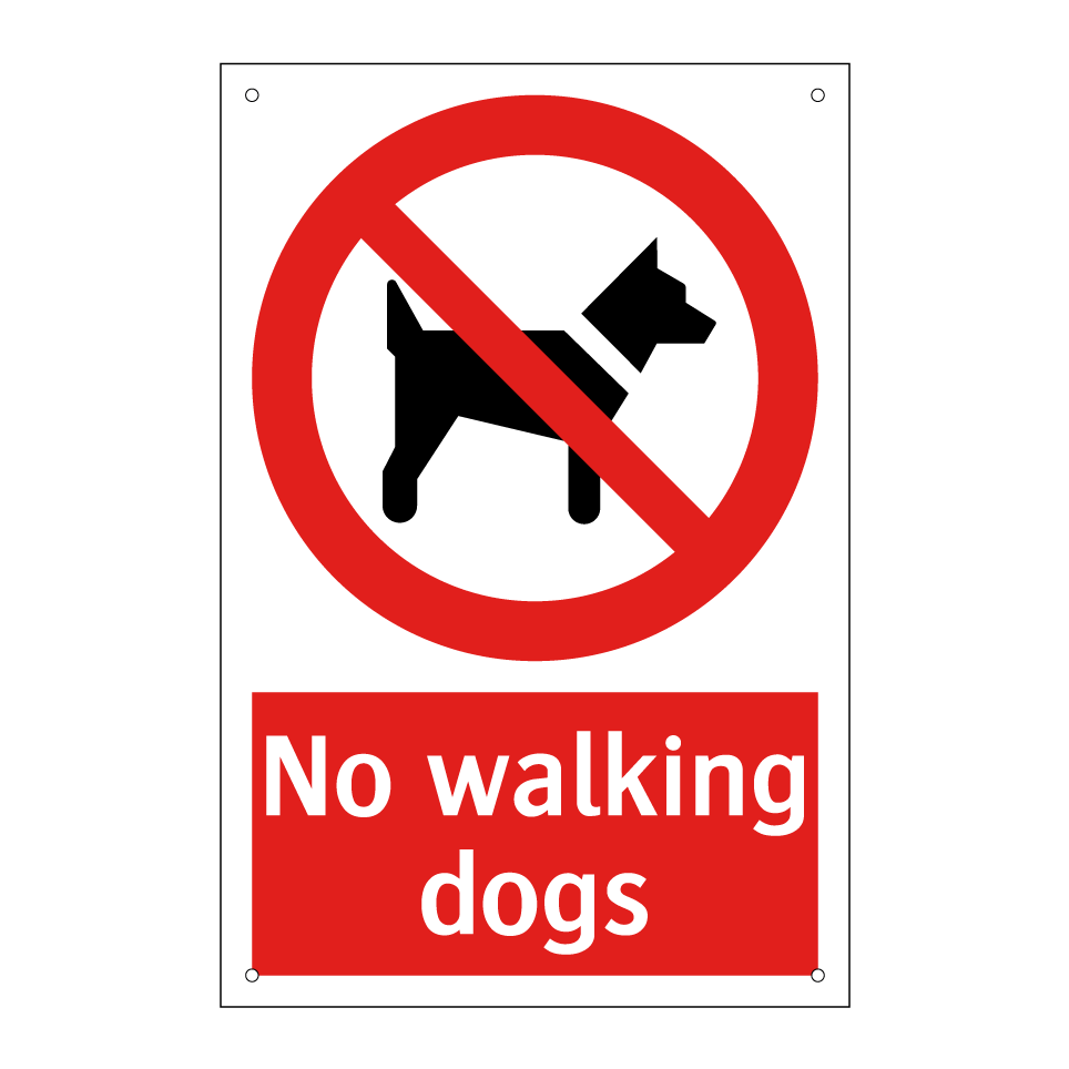 No walking dogs