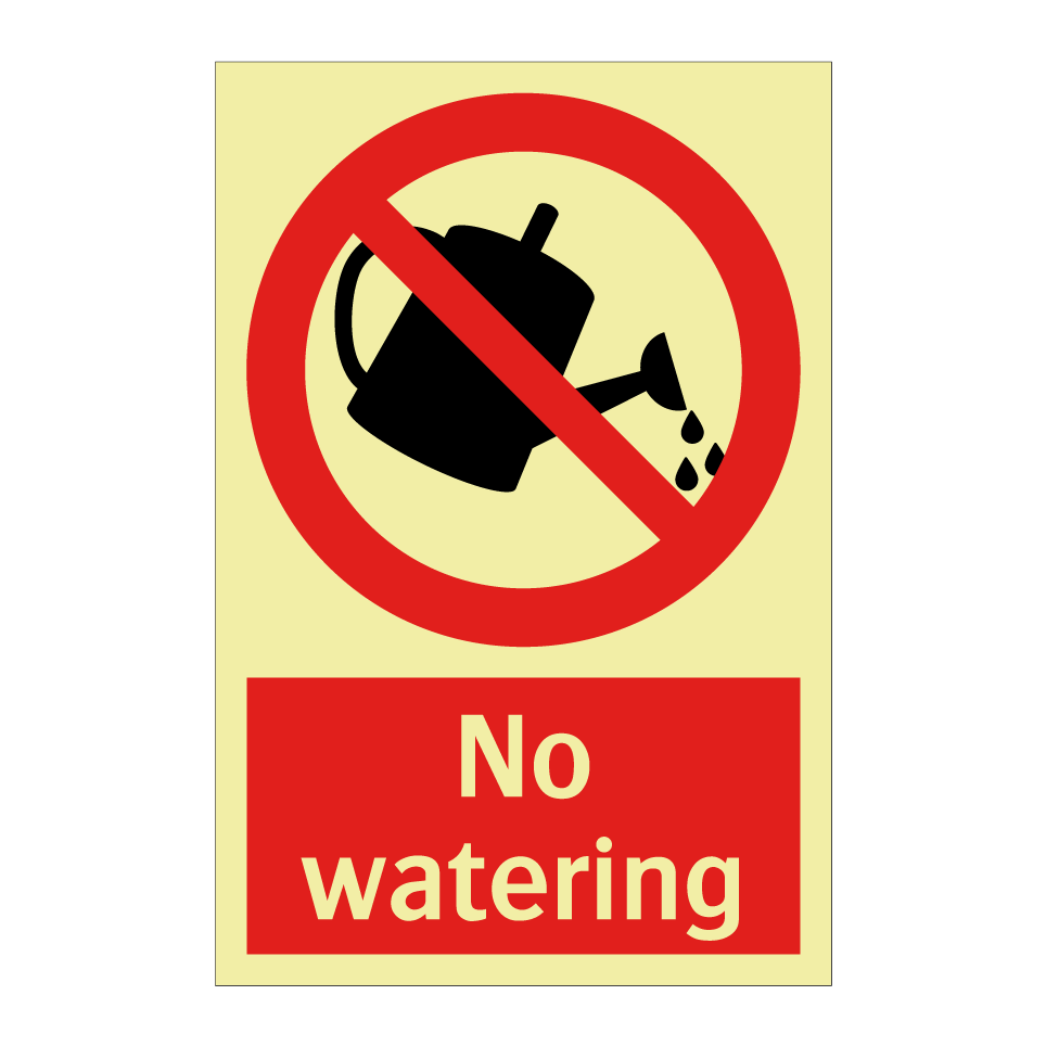 No watering