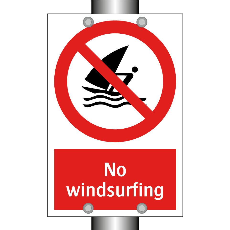 No windsurfing