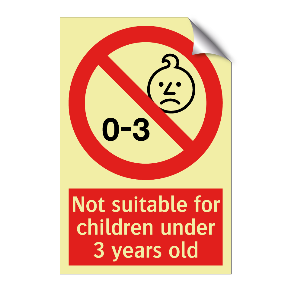 Not suitable for children under 3 years old