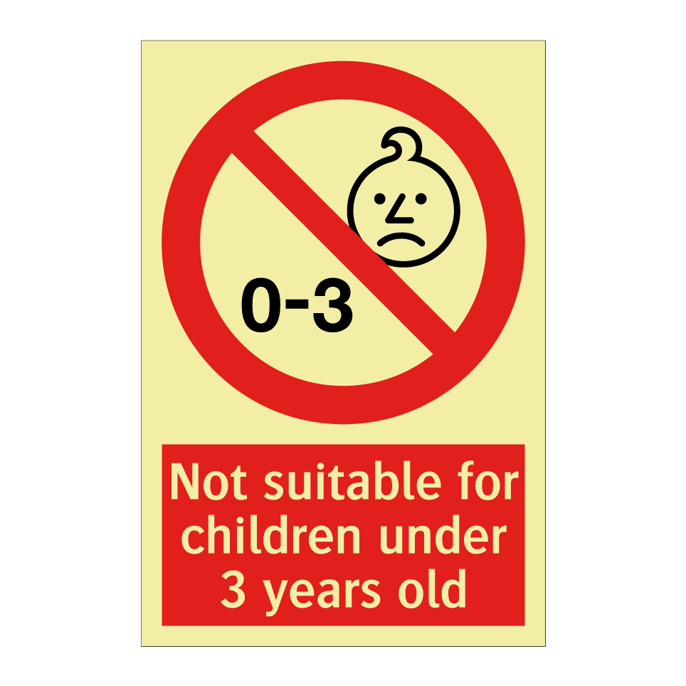 Not suitable for children under 3 years old
