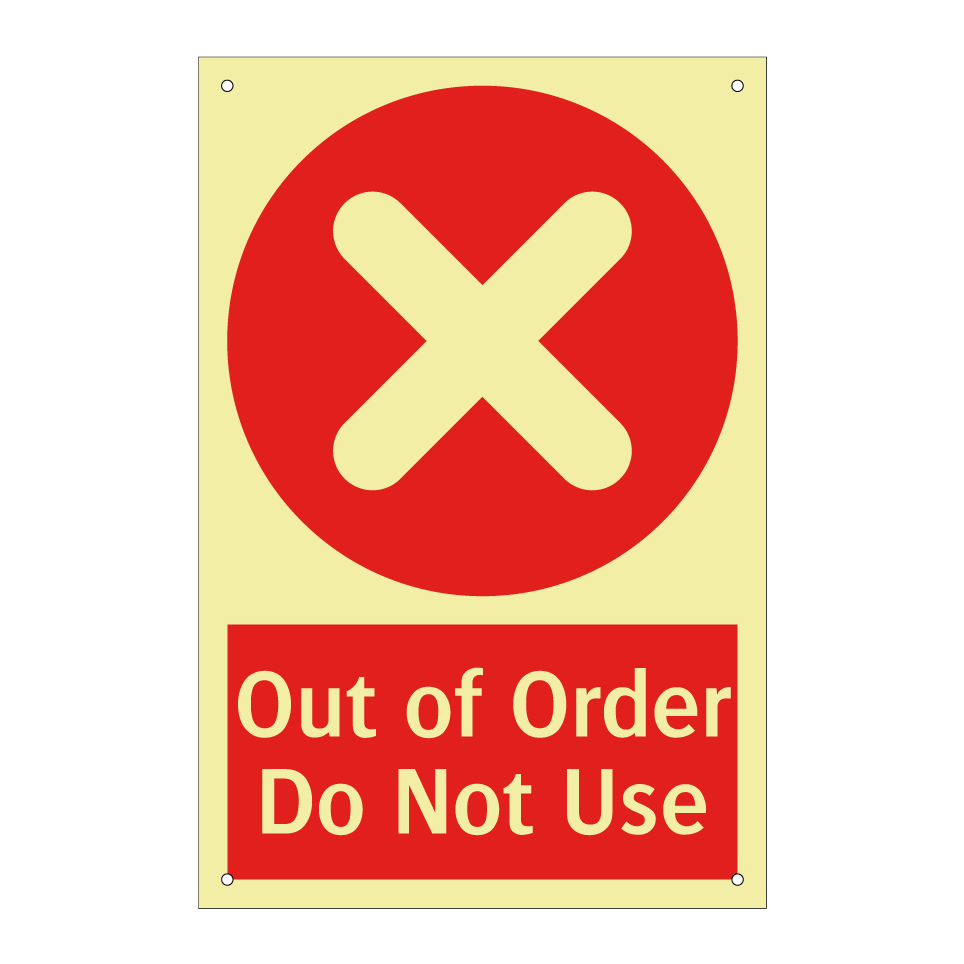Out of Order Do Not Use