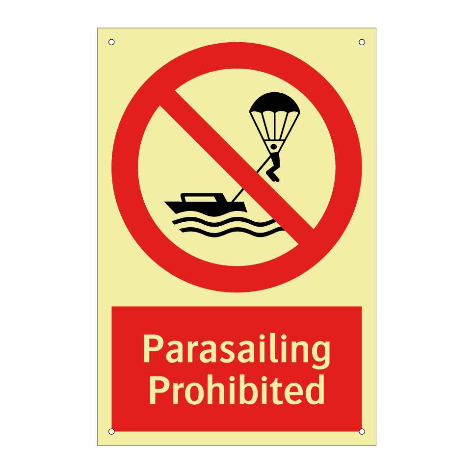 Parasailing Prohibited
