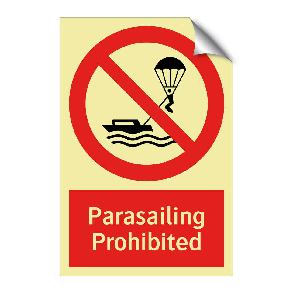 Parasailing Prohibited