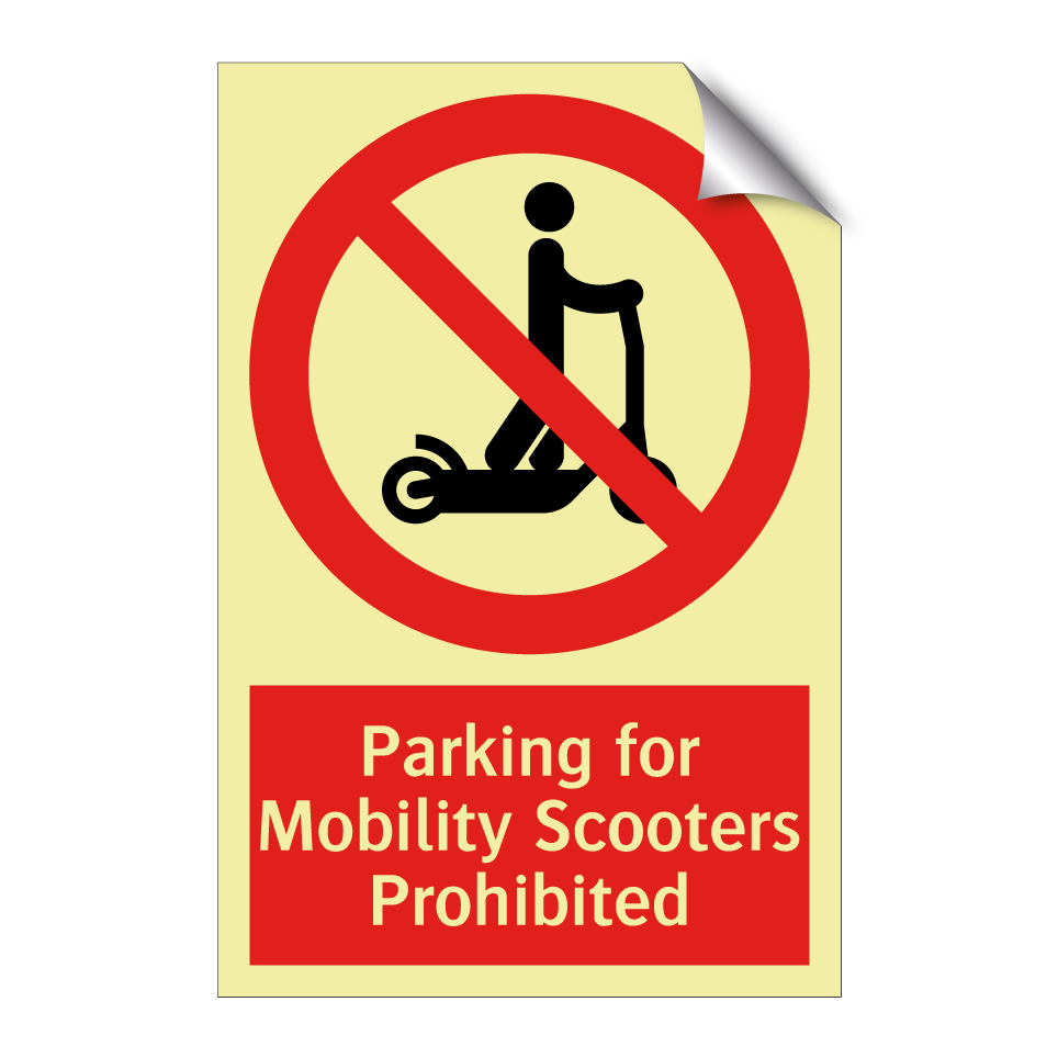Parking for Mobility Scooters Prohibited