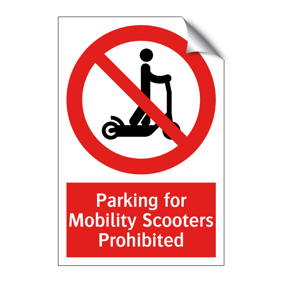 Parking for Mobility Scooters Prohibited