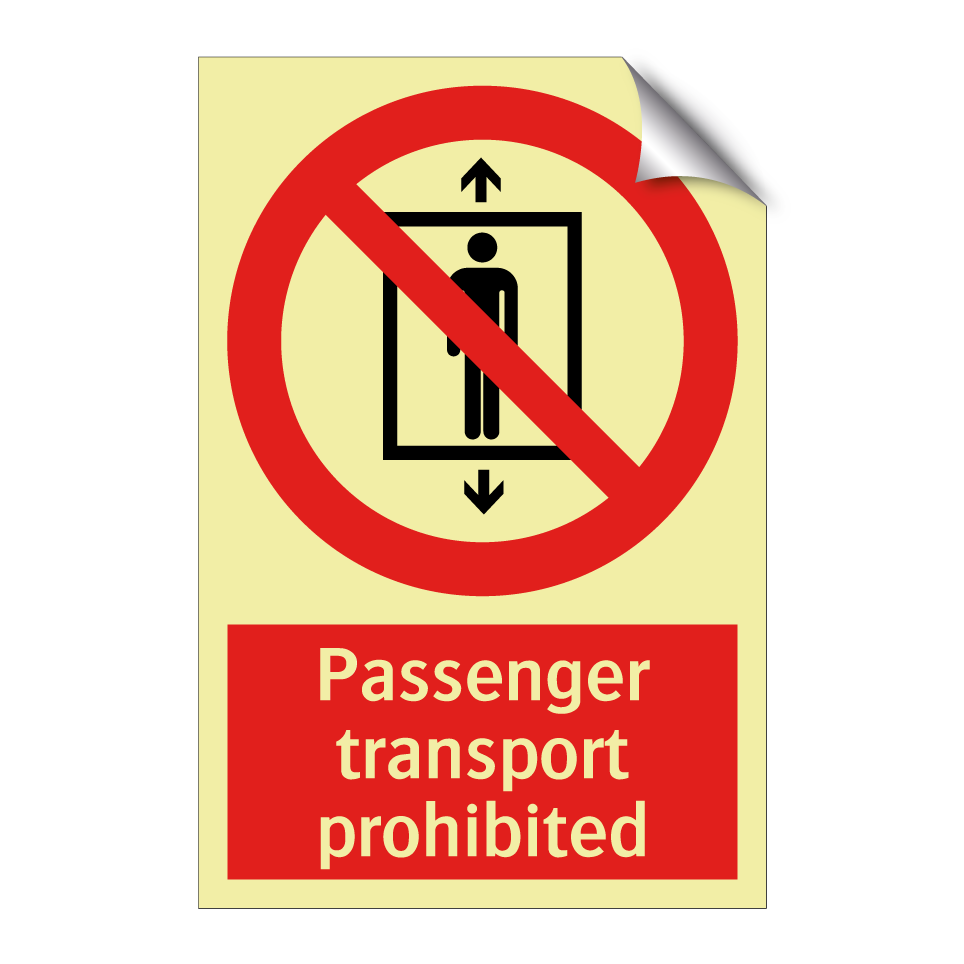 Passenger transport prohibited