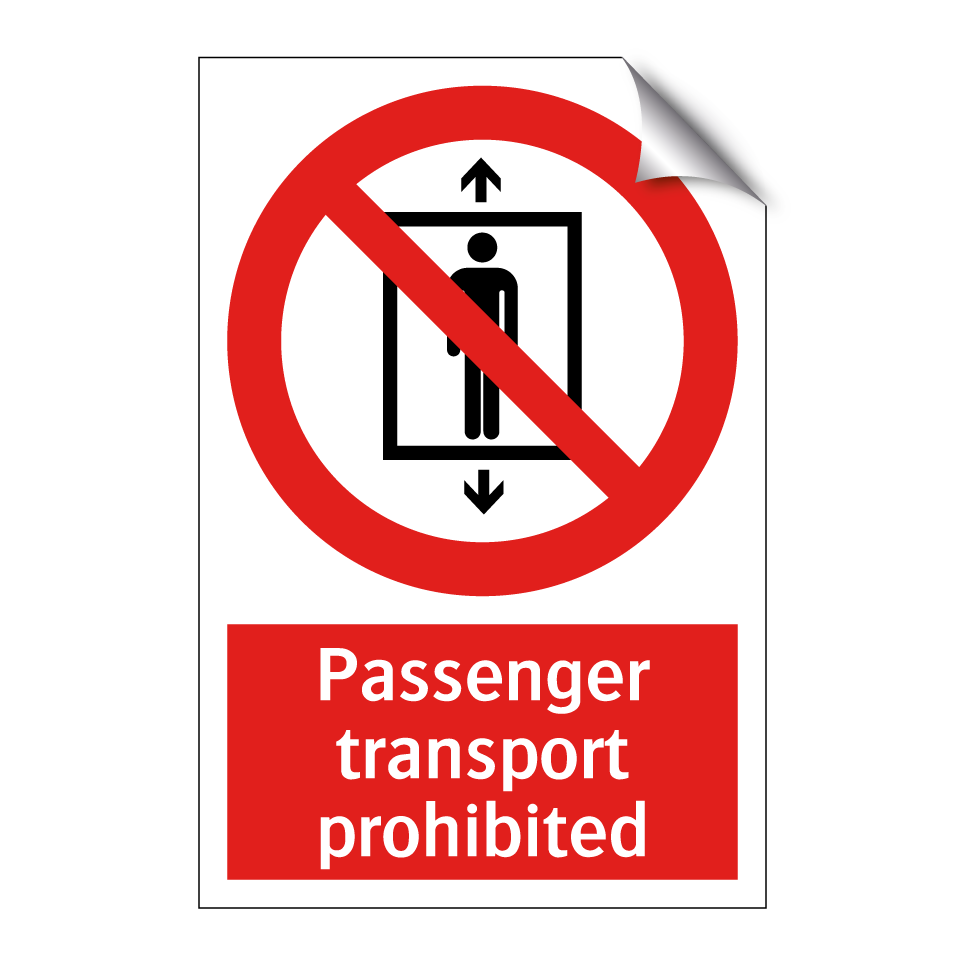 Passenger transport prohibited