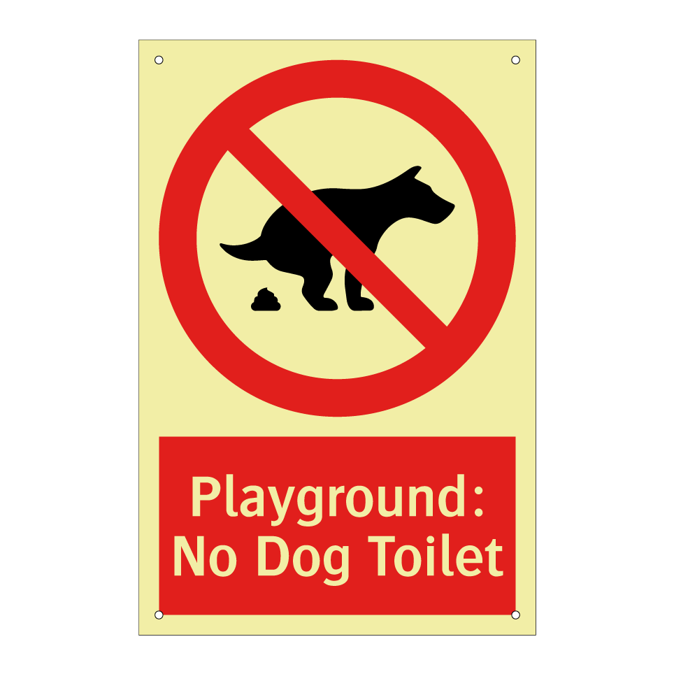Playground: No Dog Toilet