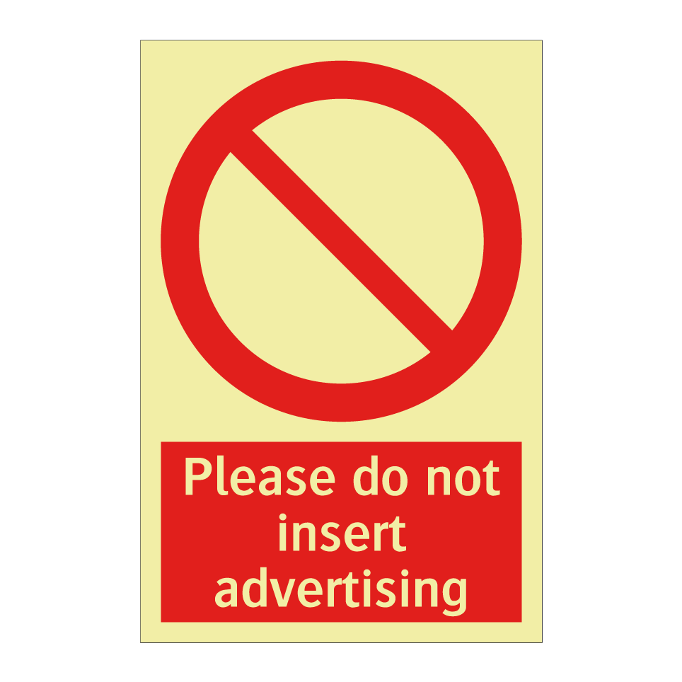 Please do not insert advertising
