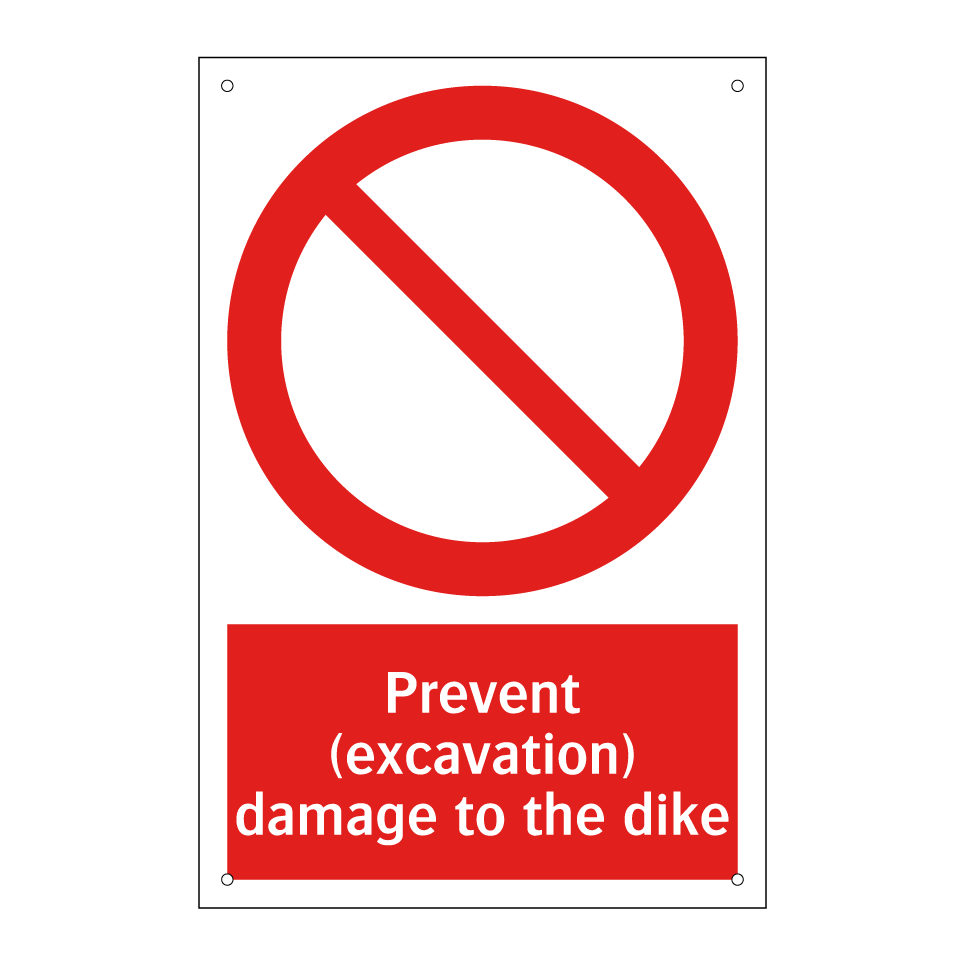 Prevent (excavation) damage to the dike