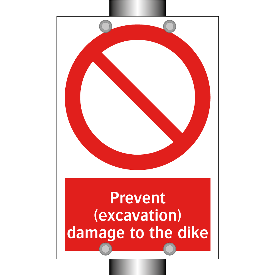 Prevent (excavation) damage to the dike