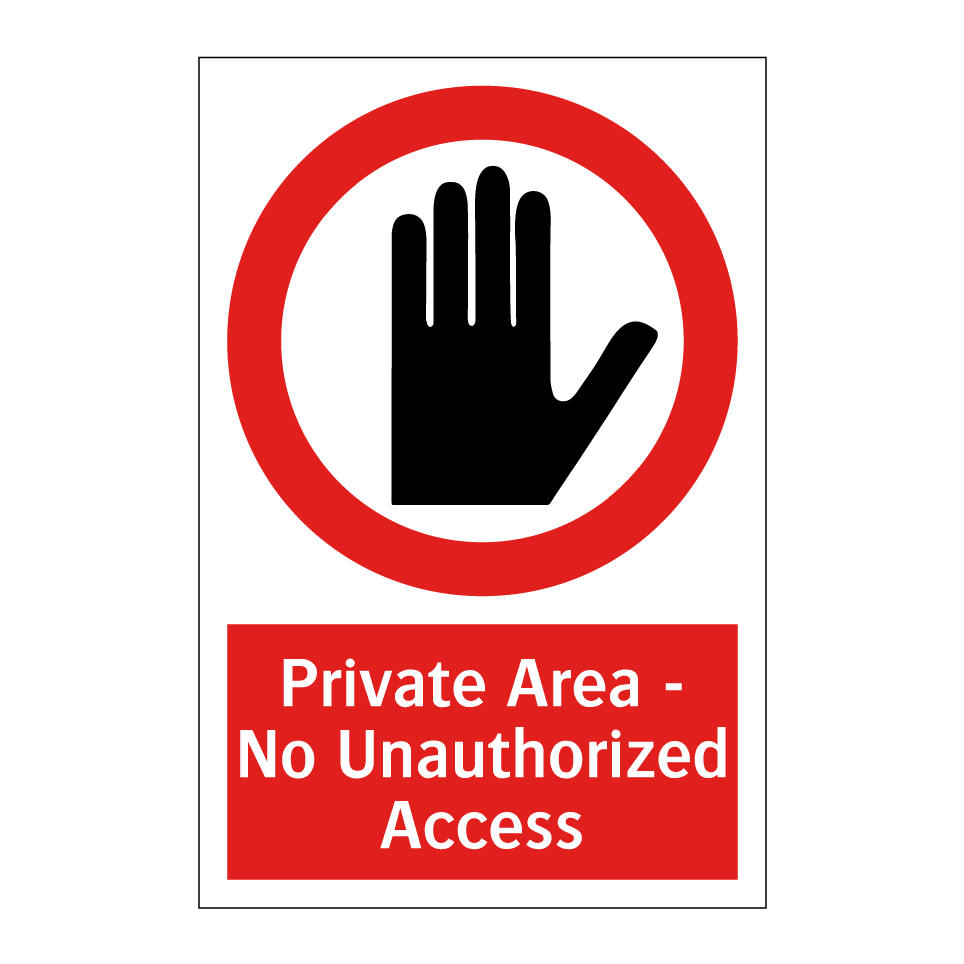 Private Area - No Unauthorized Access