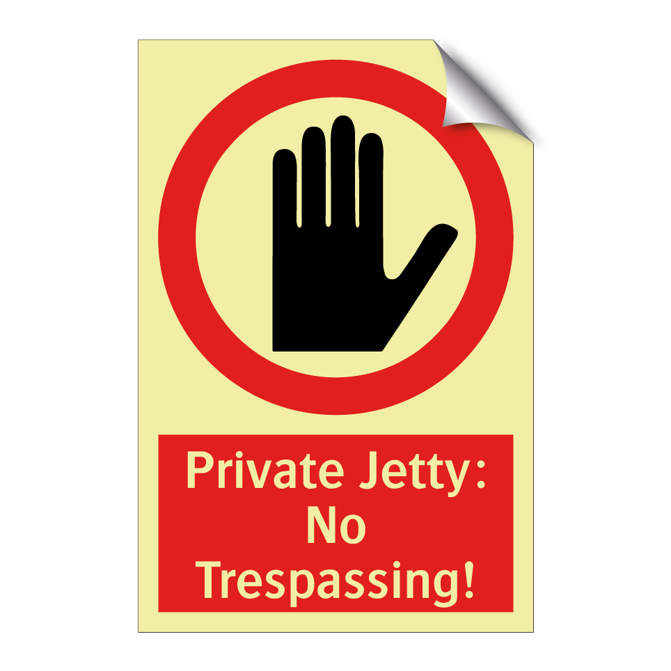 Private Jetty: No Trespassing!