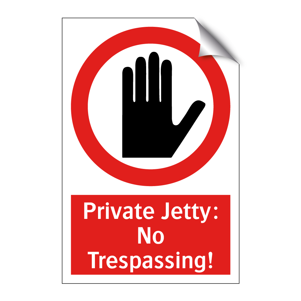 Private Jetty: No Trespassing!