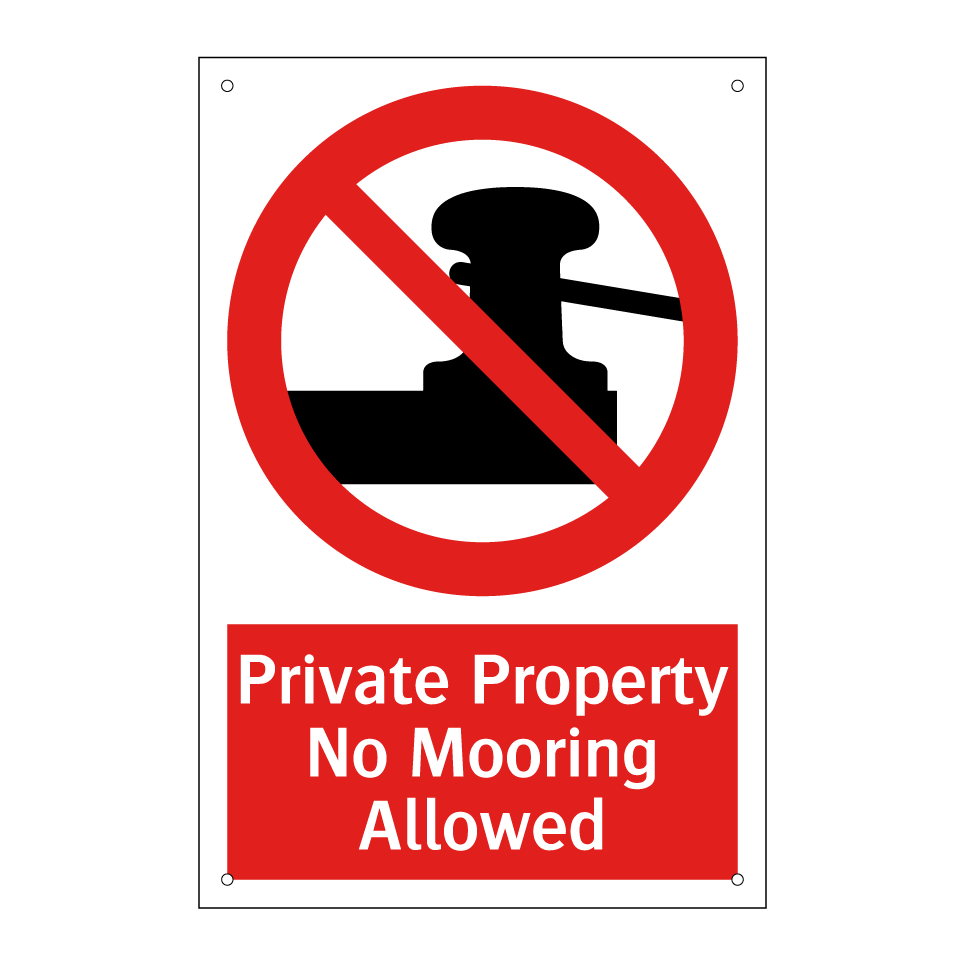 Private Property No Mooring Allowed