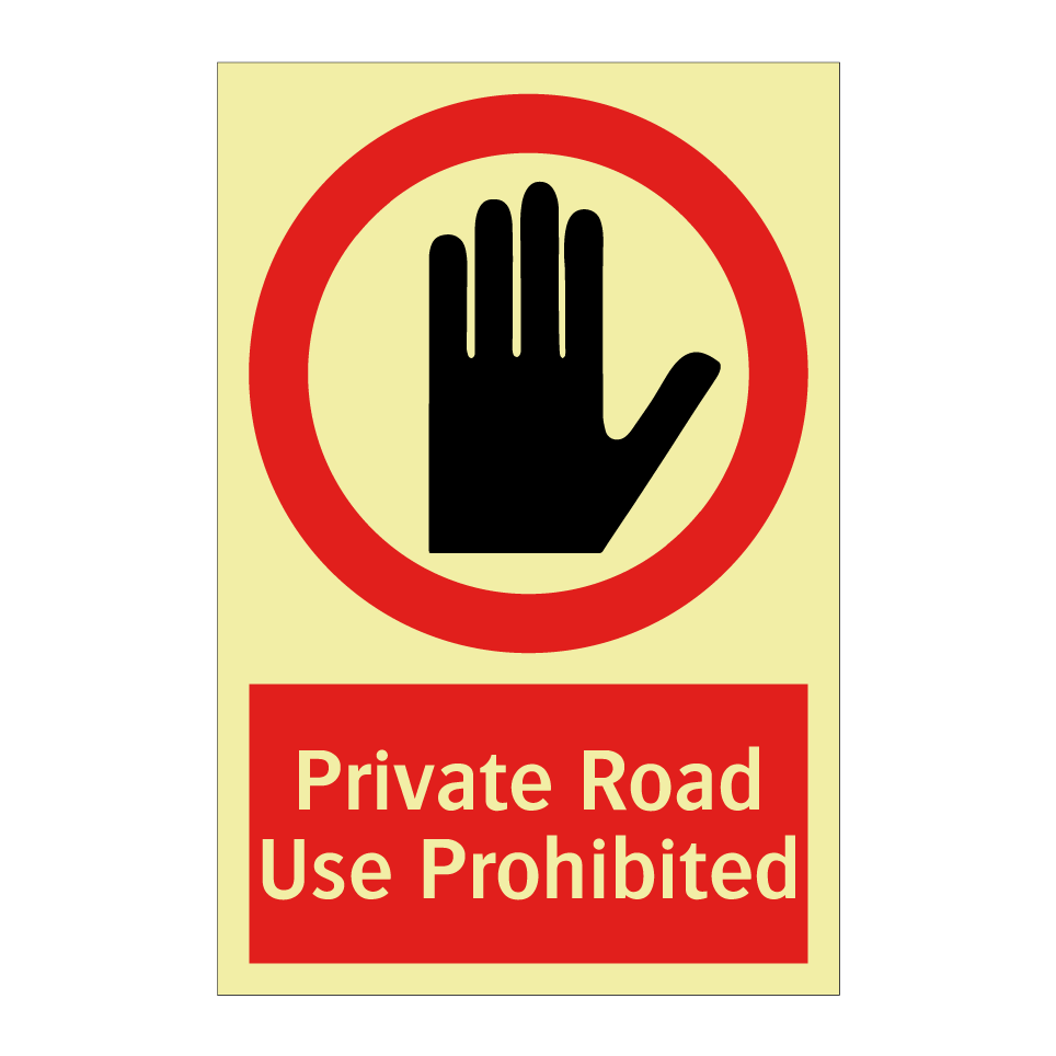 Private Road Use Prohibited