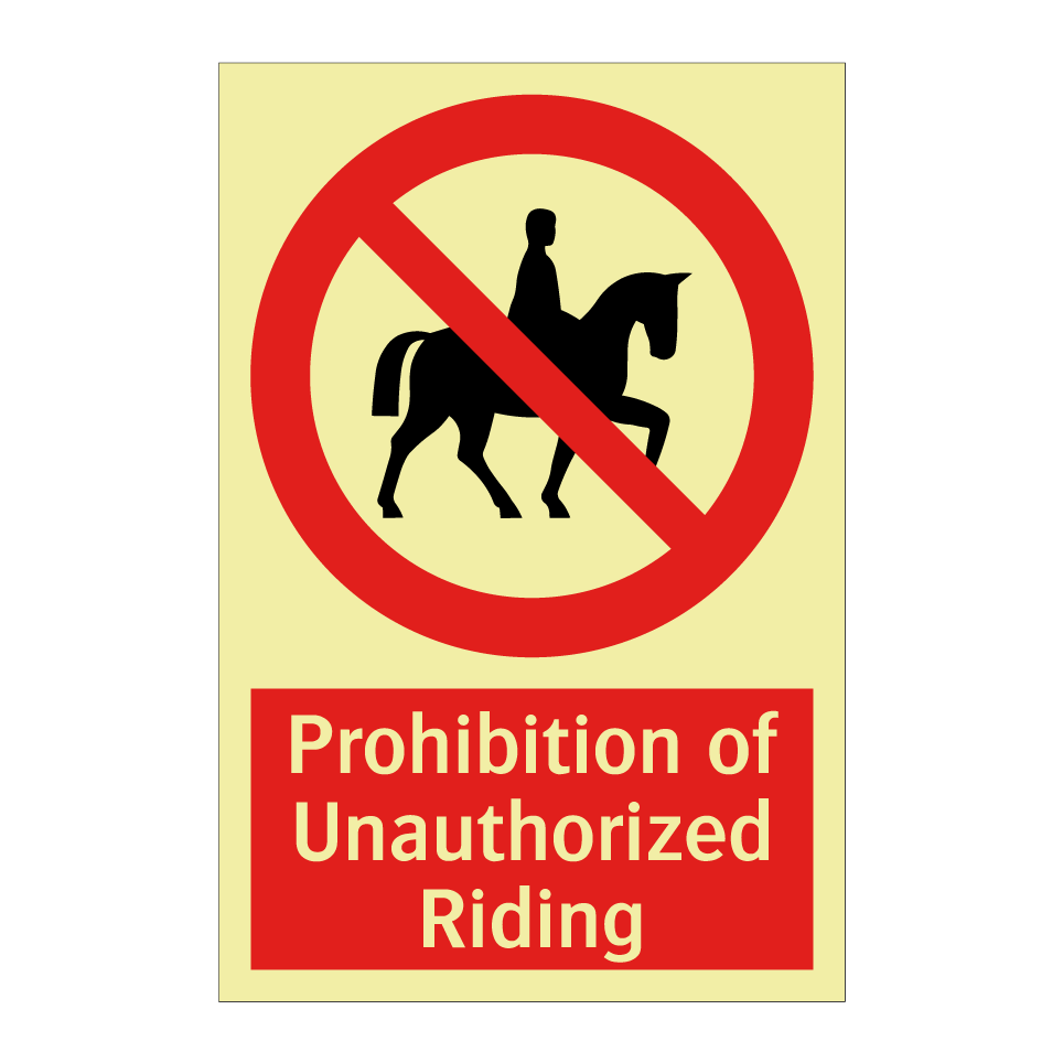Prohibition of Unauthorized Riding