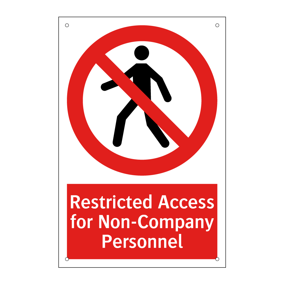 Restricted Access for Non-Company Personnel