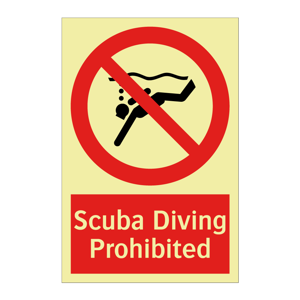 Scuba Diving Prohibited