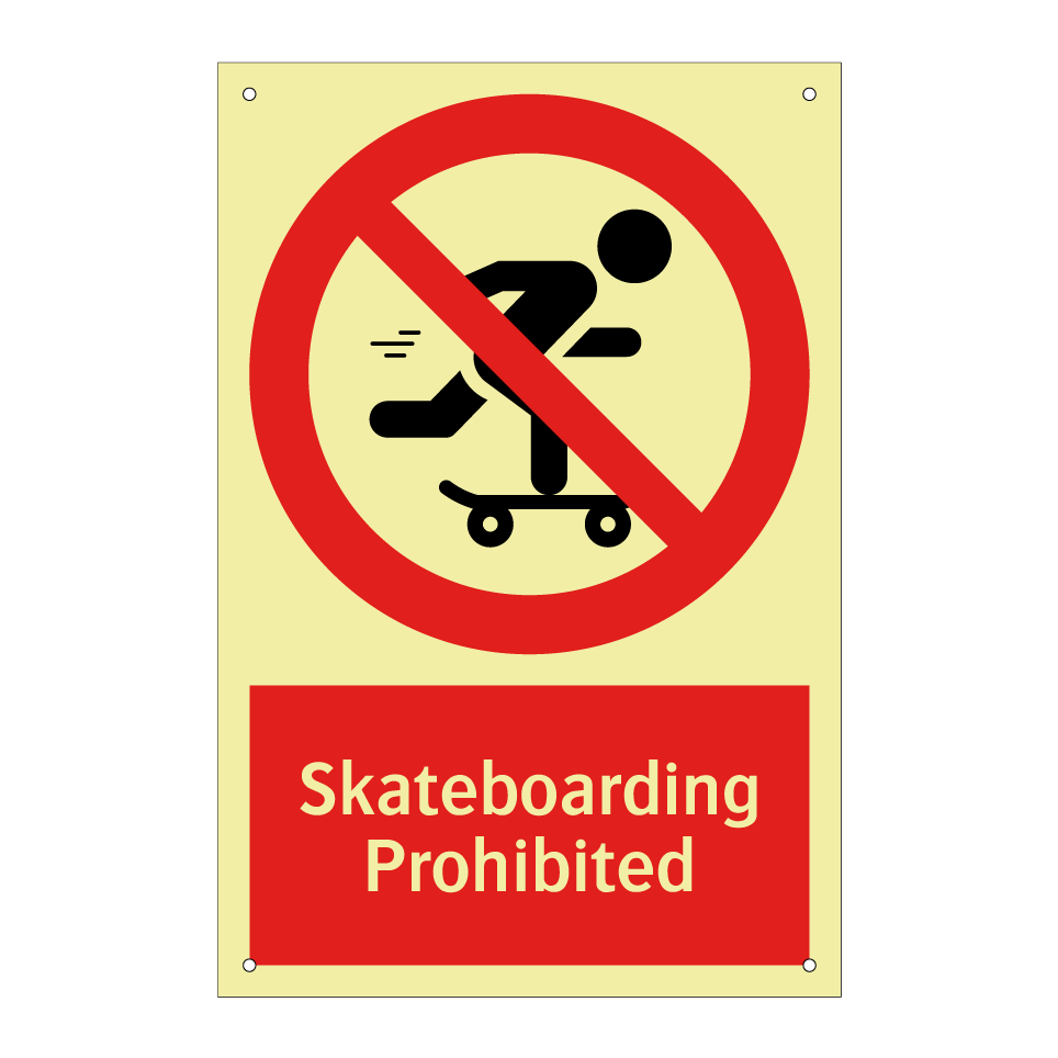 Skateboarding Prohibited