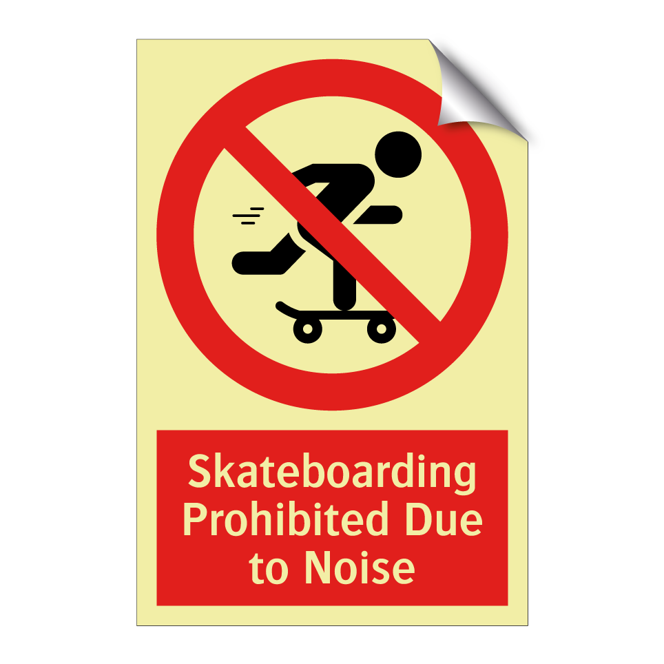 Skateboarding Prohibited Due to Noise