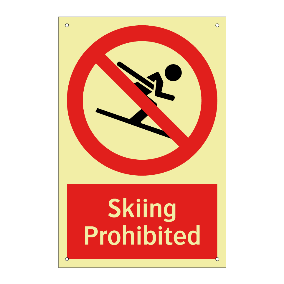 Skiing Prohibited