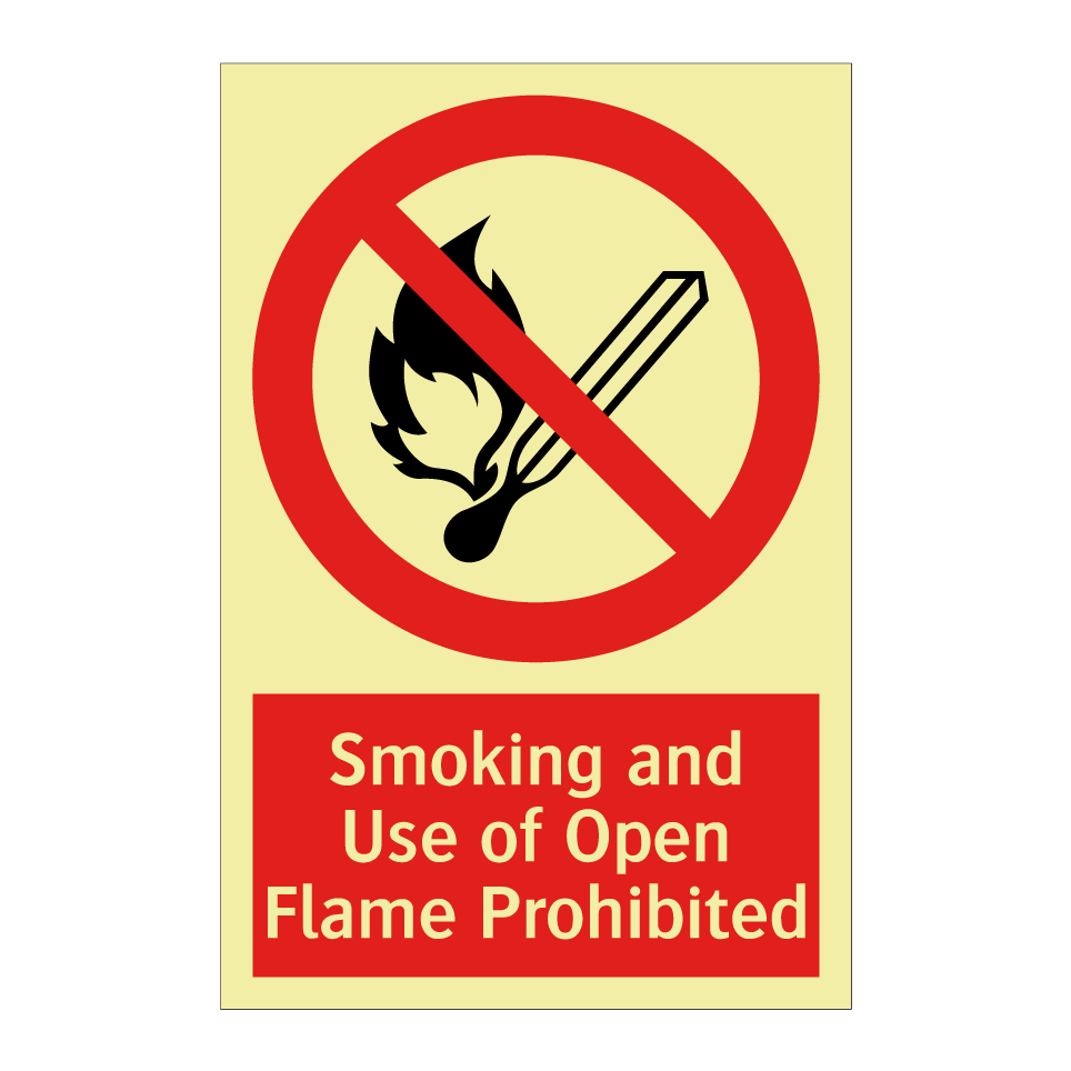 Smoking and Use of Open Flame Prohibited