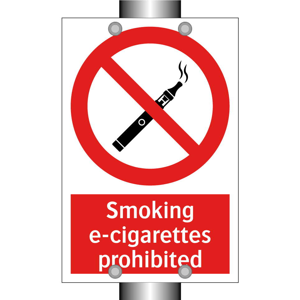 Smoking e-cigarettes prohibited