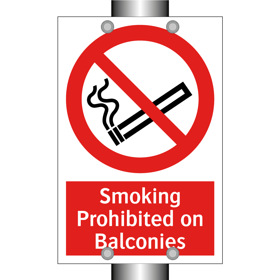Smoking Prohibited on Balconies