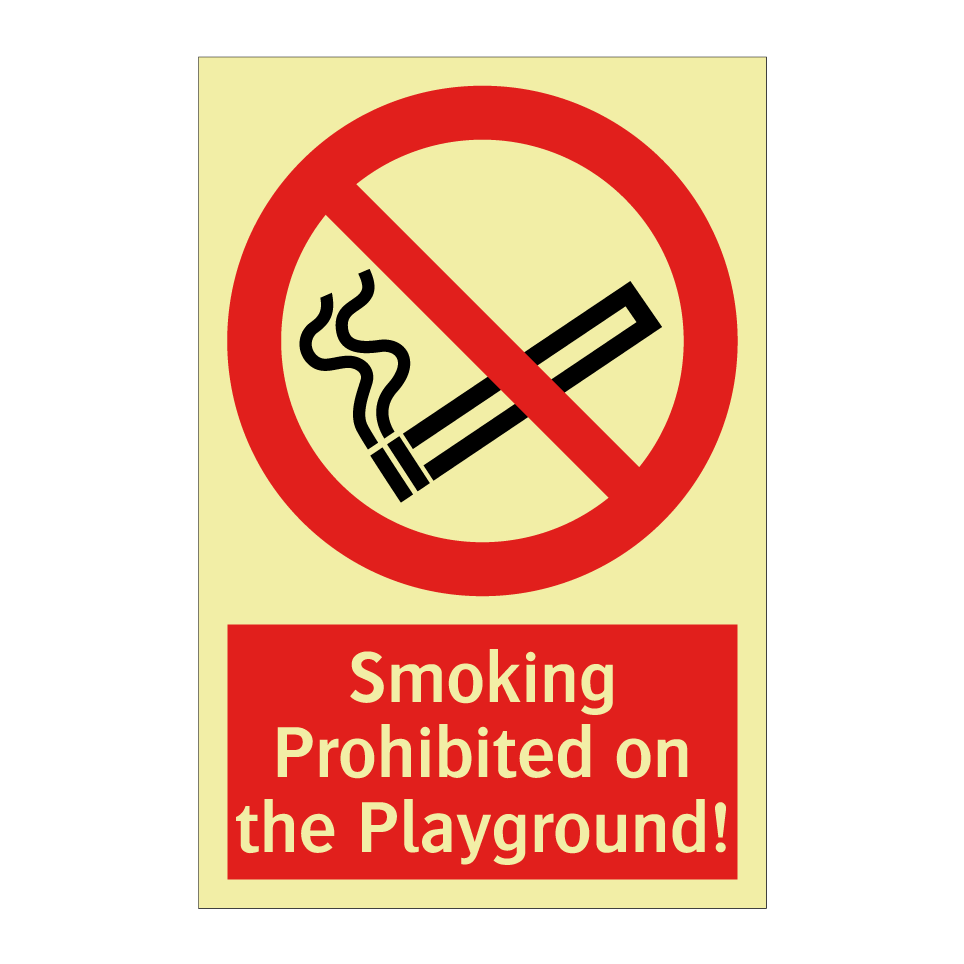 Smoking Prohibited on the Playground!