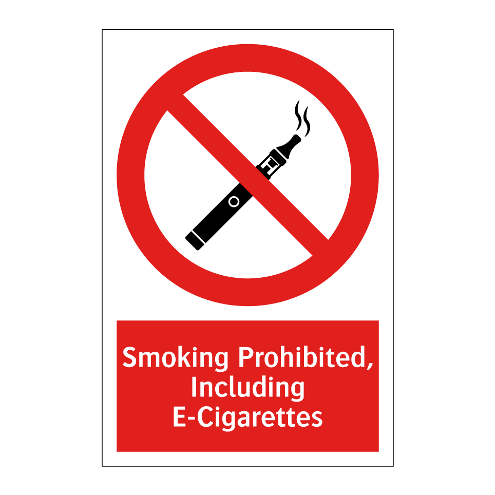 Smoking Prohibited, Including E-Cigarettes