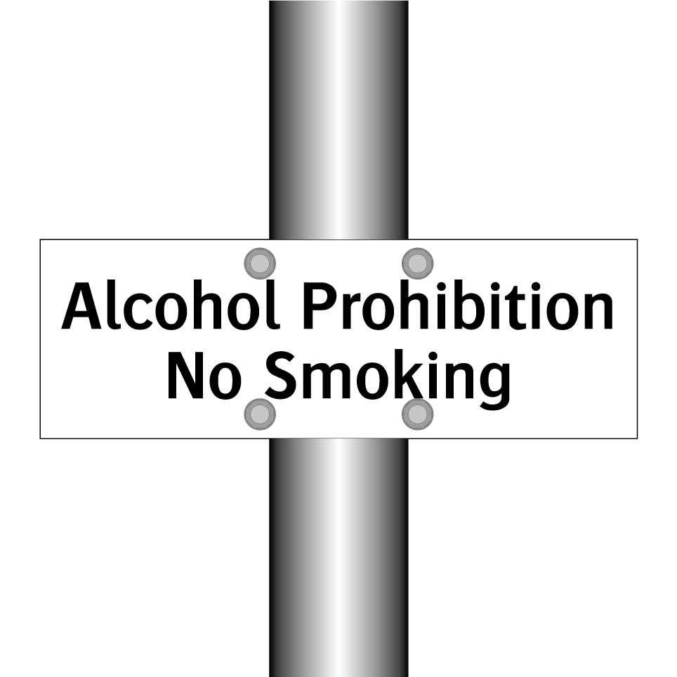 Alcohol Prohibition No Smoking