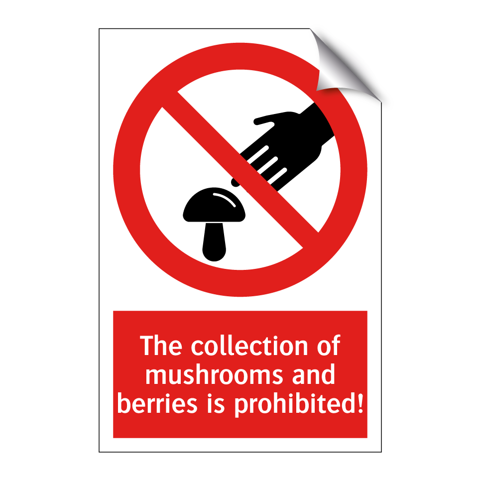 The collection of mushrooms and berries is prohibited!