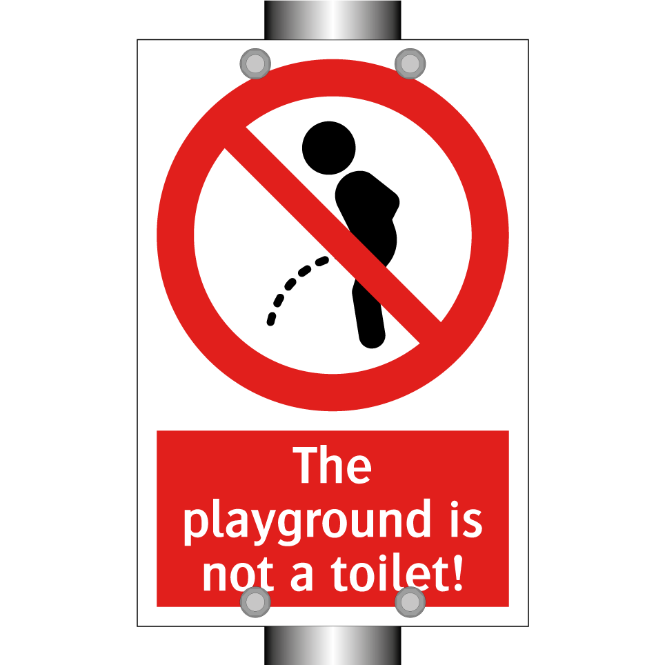 The playground is not a toilet!