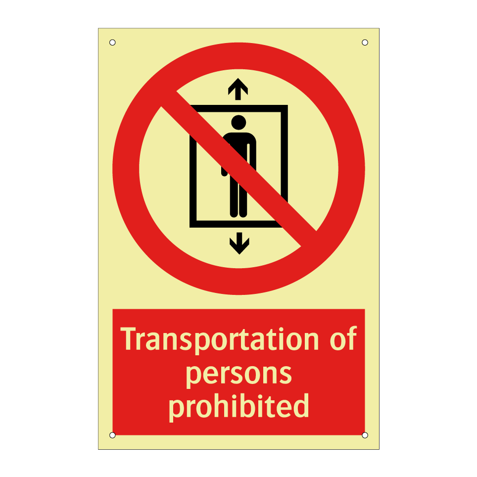 Transportation of persons prohibited