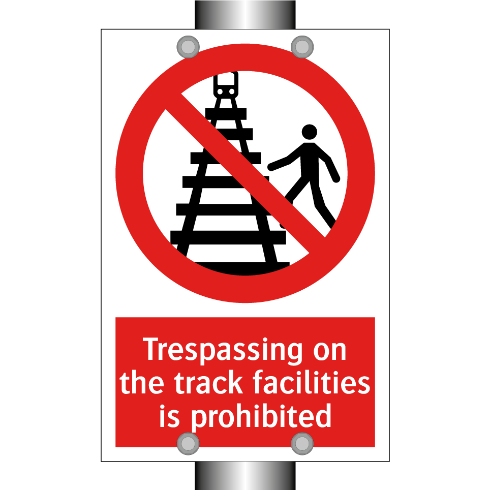 Trespassing on the track facilities is prohibited