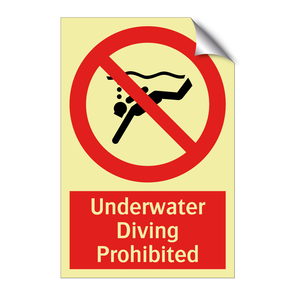 Underwater Diving Prohibited