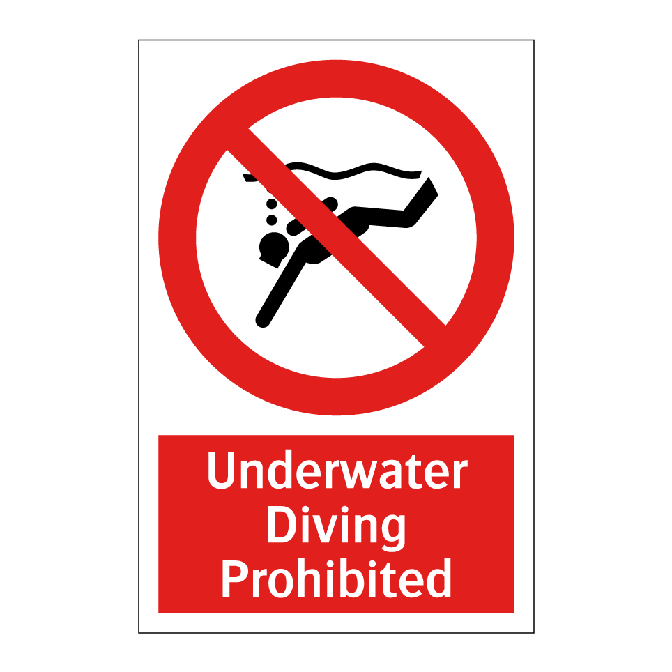 Underwater Diving Prohibited