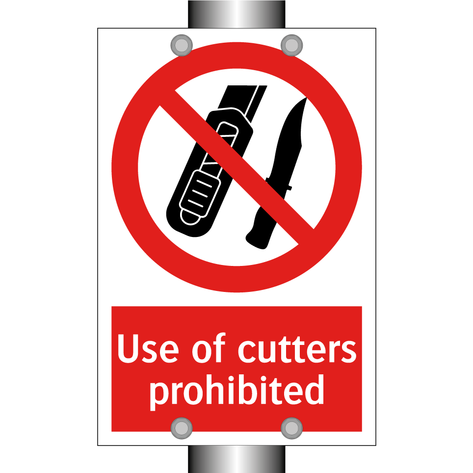Use of cutters prohibited