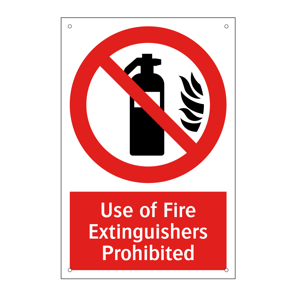 Use of Fire Extinguishers Prohibited