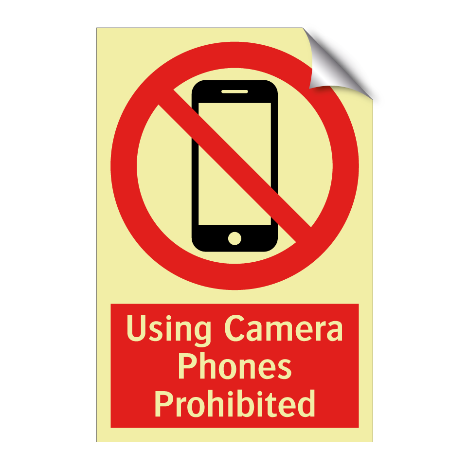 Using Camera Phones Prohibited