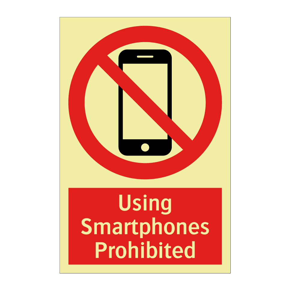 Using Smartphones Prohibited