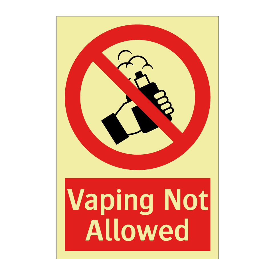 Vaping Not Allowed